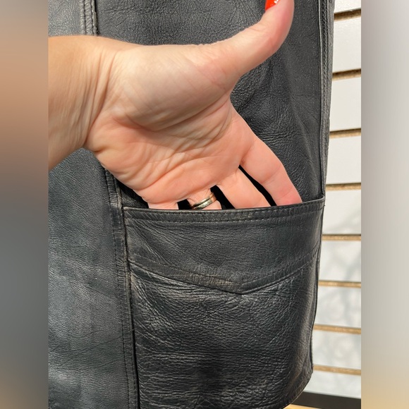 Bonus/Harley Davidson leather vest size 50 - Picture 8 of 14